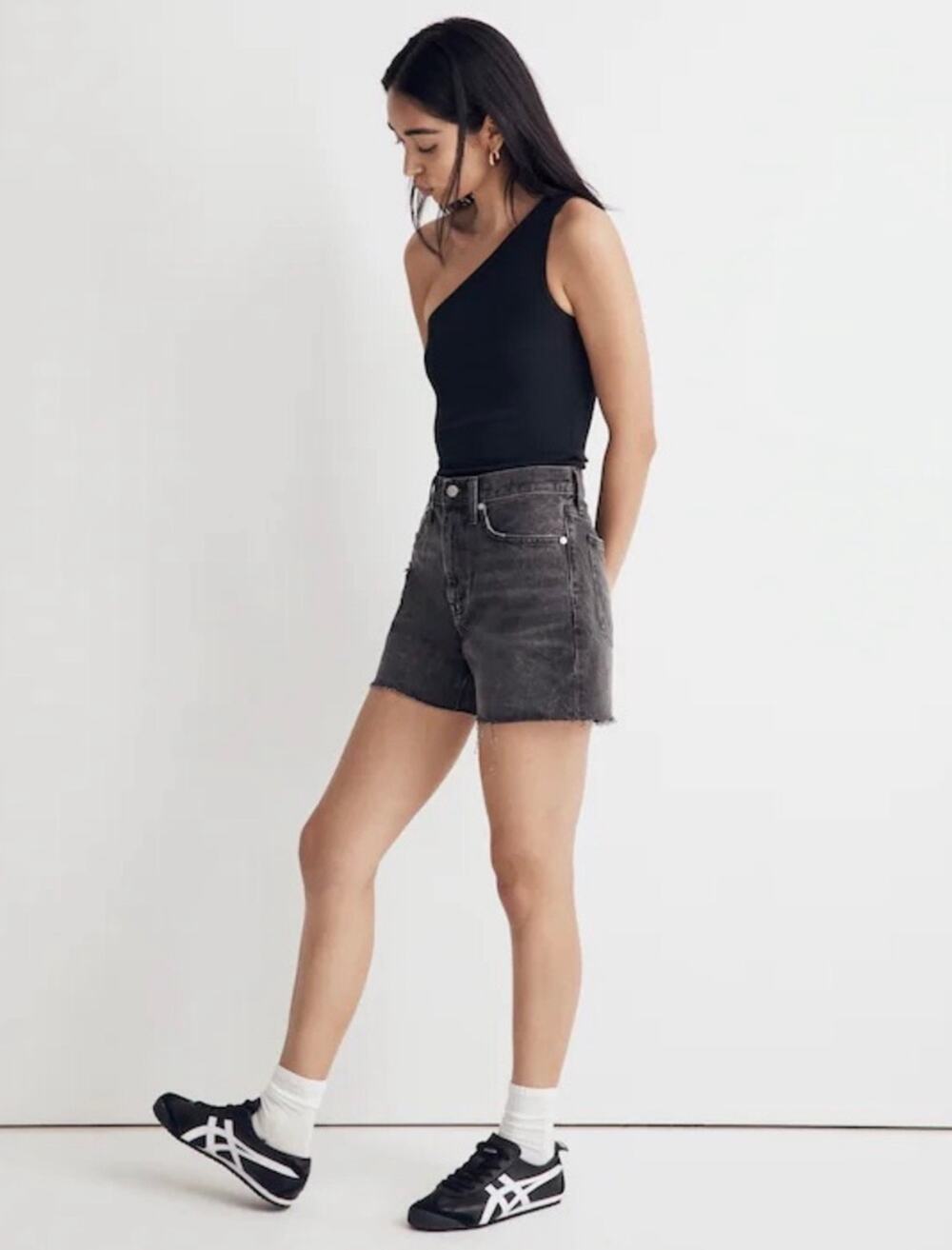 Madewell Relaxed Mid-Length Denim Shorts Bradbrook Wash Rigid